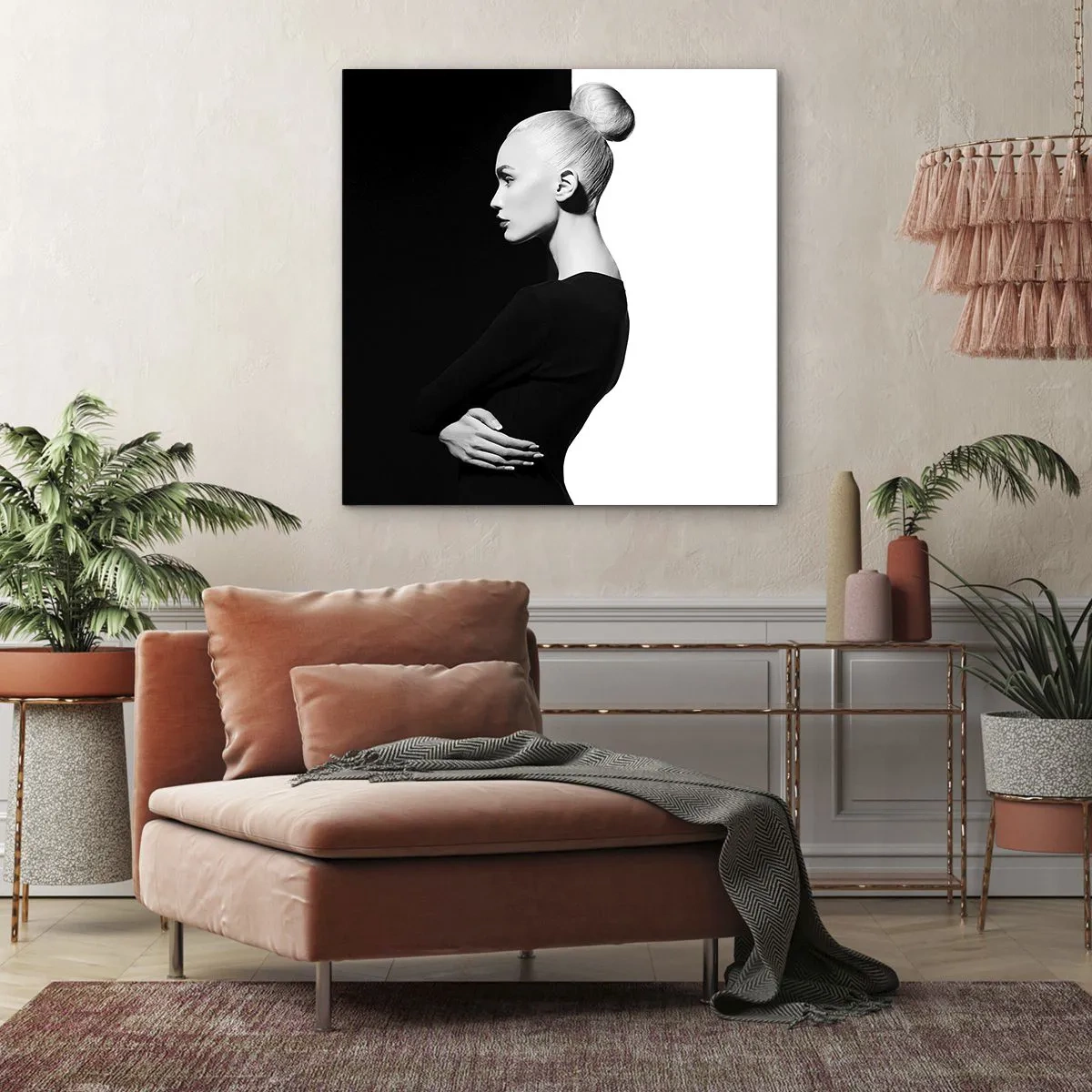 Quadro em tela - Simplesmente mulher - 30x30 cm