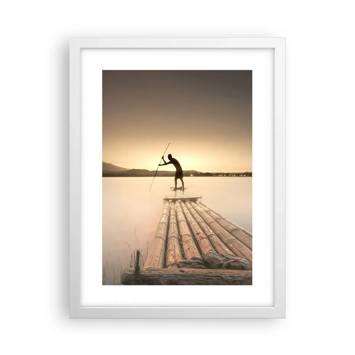 Pôster em moldura branca - Antes de descansar - 30x40 cm