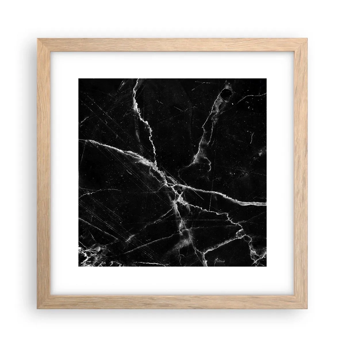Pôster com moldura de carvalho claro - A vida secreta da pedra - 30x30 cm