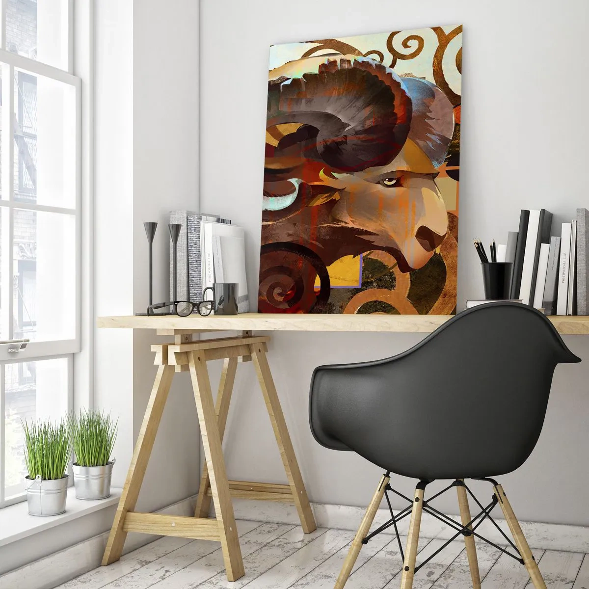 Quadro em vidro - Magia - religiões - rituais - 70x100 cm