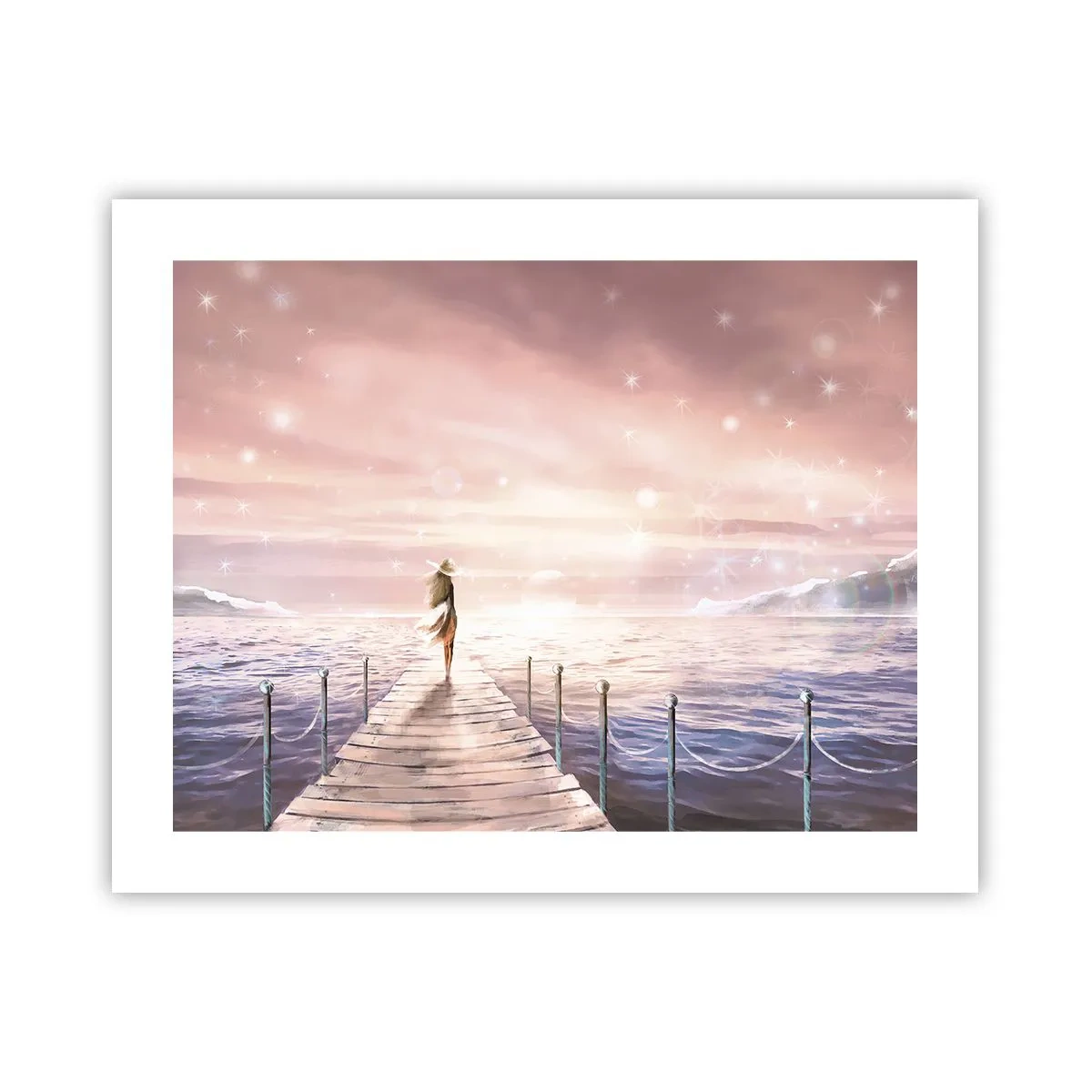 Pôster - À luz de um sonho - 50x40 cm