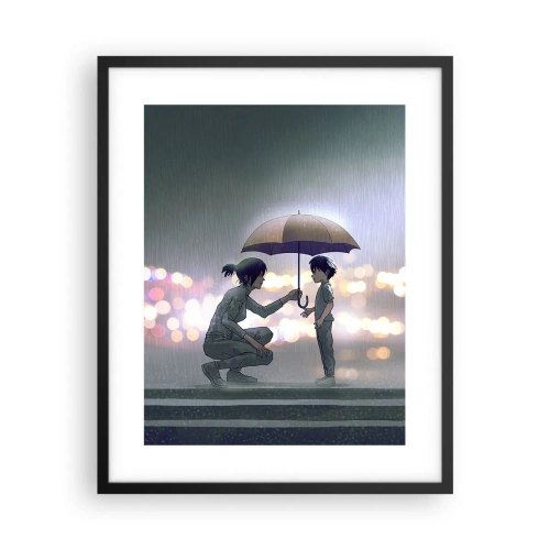 Pôster com moldura preta - Está tudo bem agora - 40x50 cm