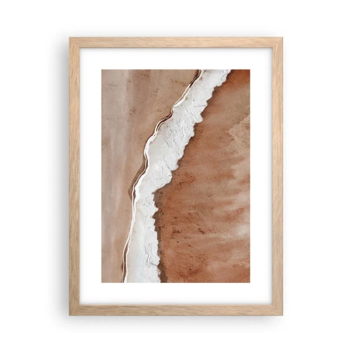 Pôster com moldura de carvalho claro - Nas cores da terra - 30x40 cm