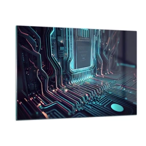 Quadro em vidro - Só estou a pensar... - 120x80 cm