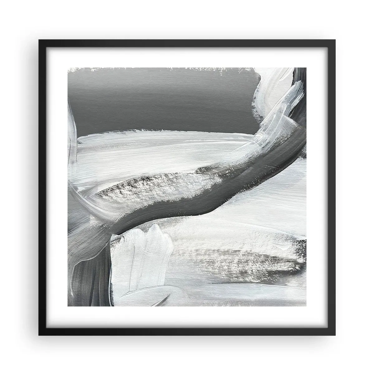 Pôster com moldura preta - Um movimento decisivo - 50x50 cm