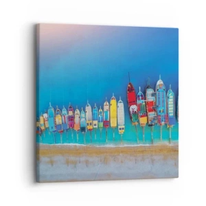 Quadro em tela - Vista panorâmica - 30x30 cm