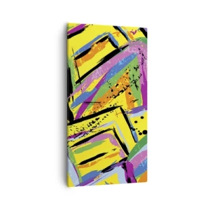 Quadro em tela - Grito de alegria - 55x100 cm