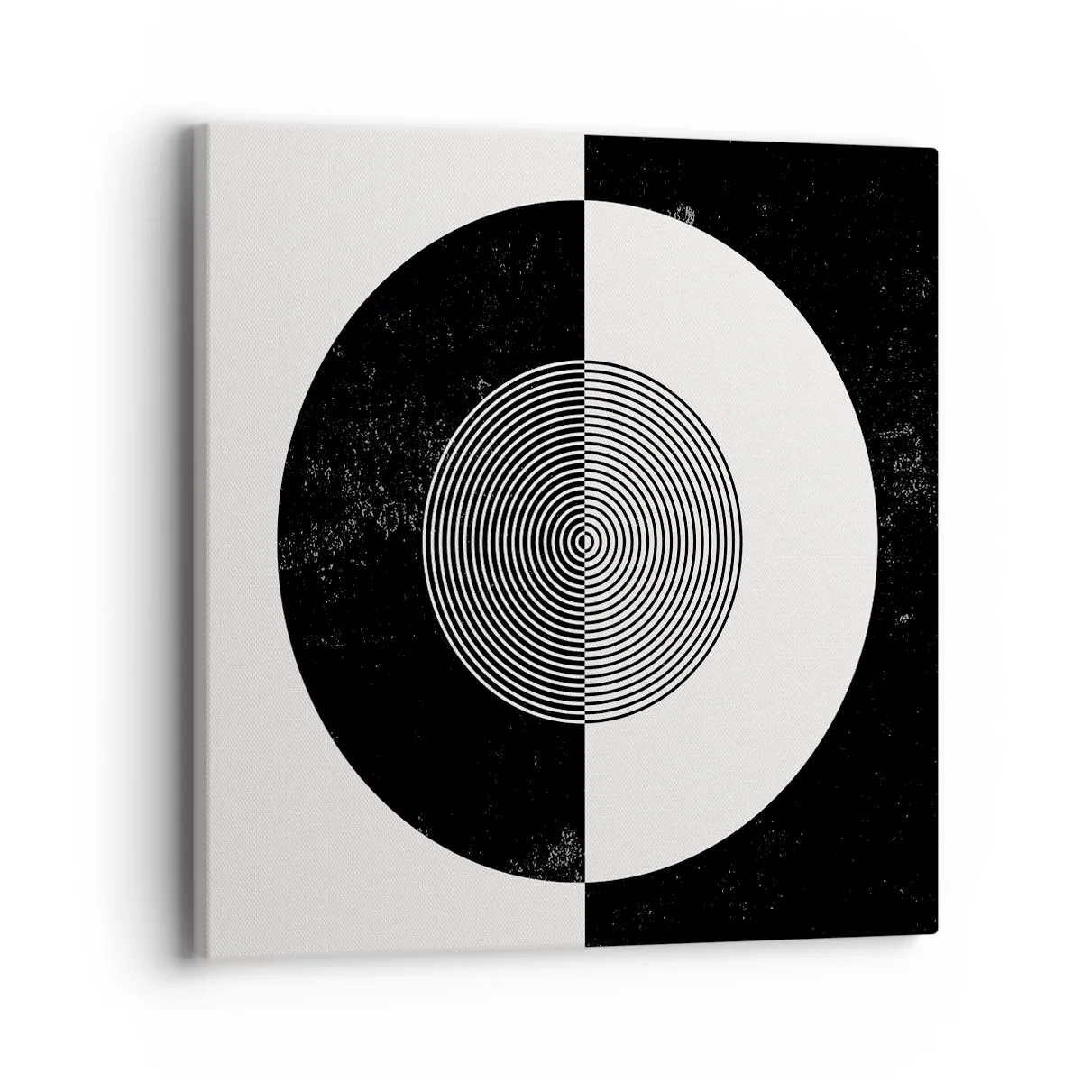 Quadro em tela - Harmonia a preto e branco - 40x40 cm