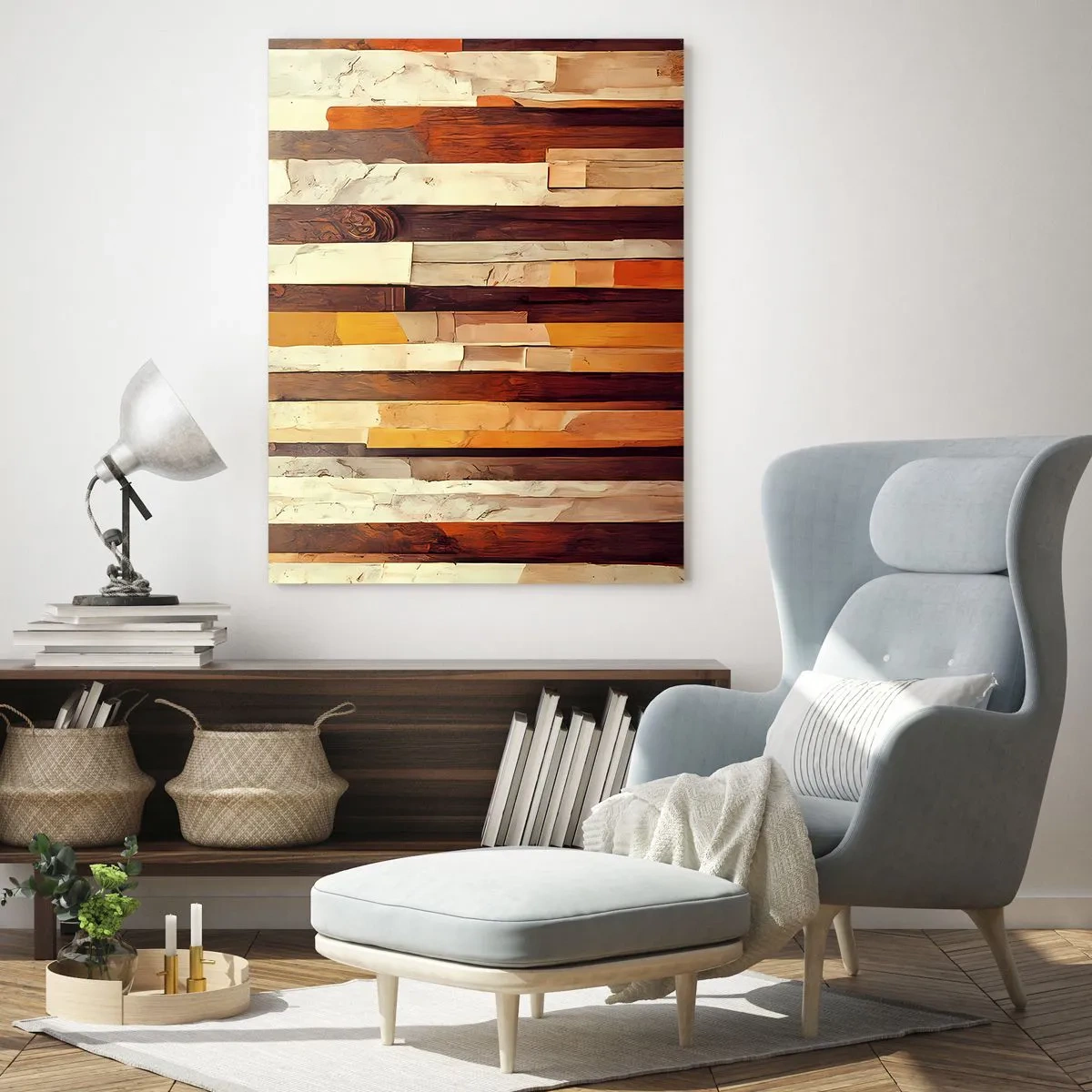 Quadro em vidro - Hino das árvores da floresta - 50x70 cm