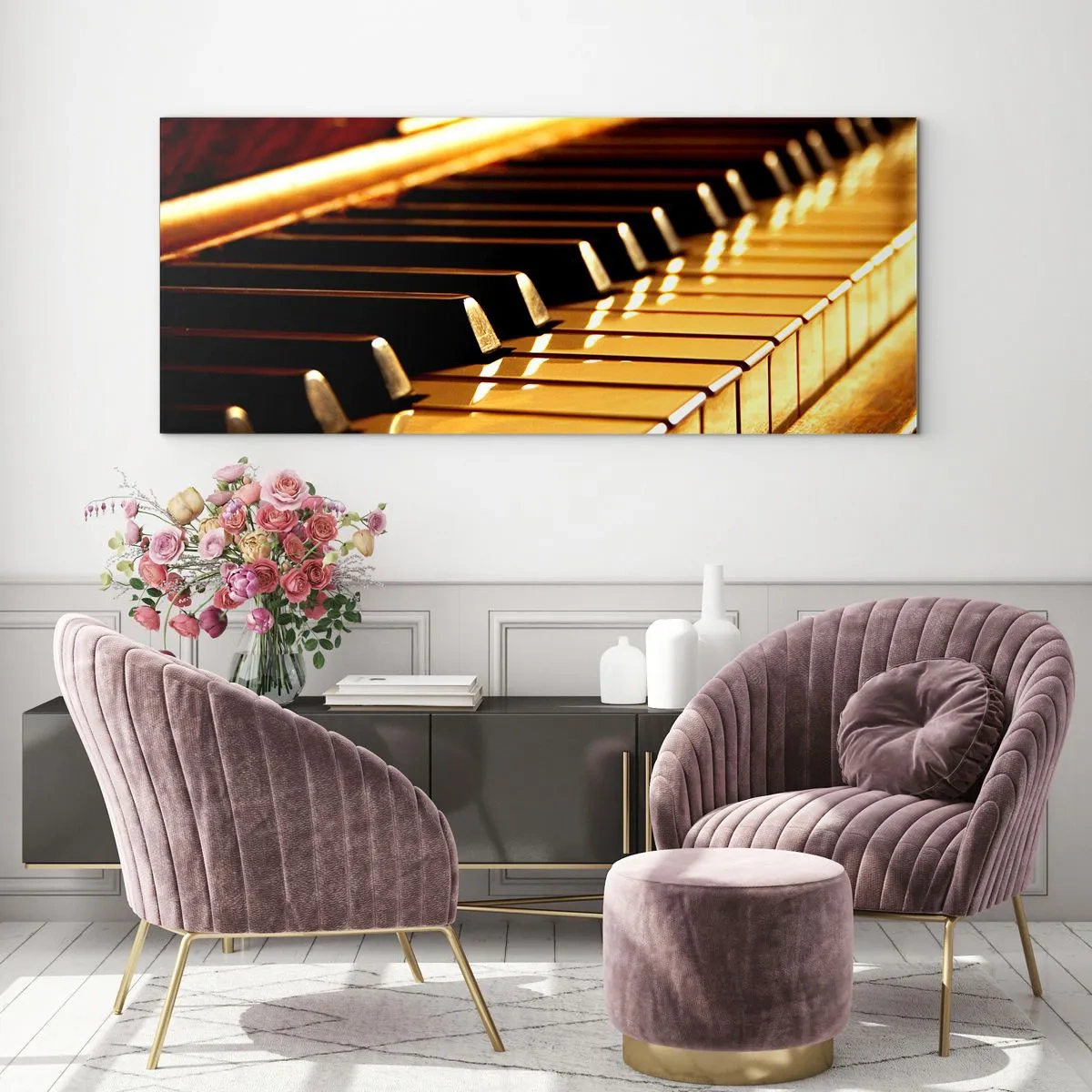 Quadro em vidro - Infinitas possibilidades - 90x30 cm