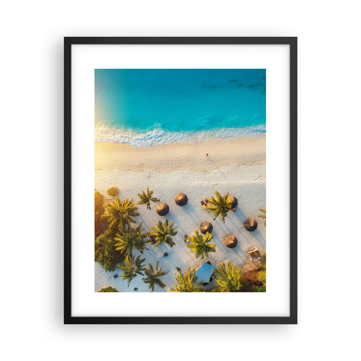 Pôster com moldura preta - Bem vindo ao Paraíso - 40x50 cm