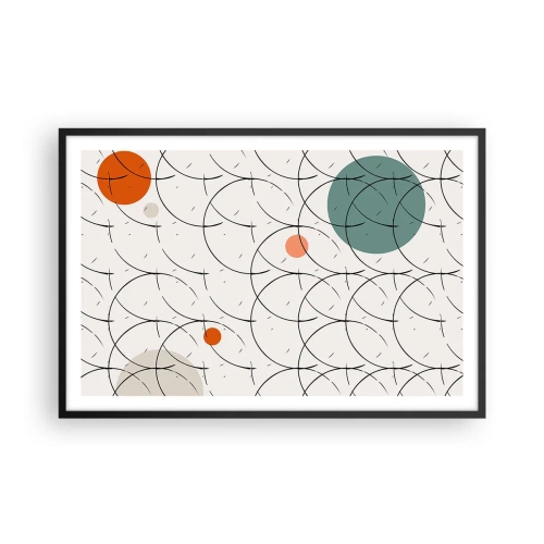 Pôster com moldura preta - No espírito da pop art - 91x61 cm