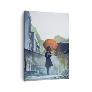Quadro em tela - Chuva revigorante - 50x70 cm