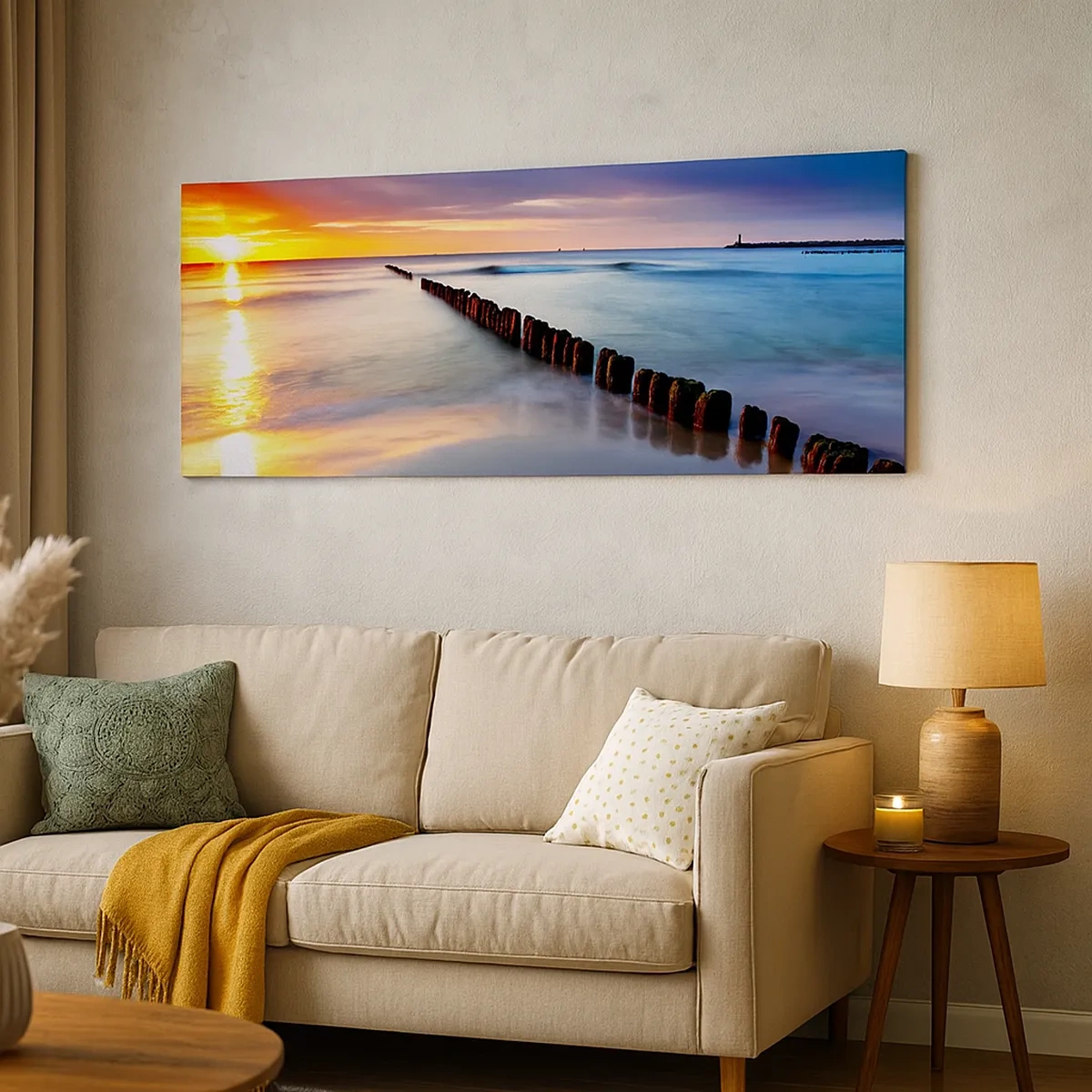 Quadro em tela - Ouça o silêncio - 30x30 cm