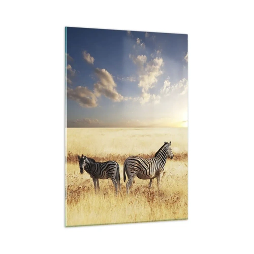 Quadro em vidro - Vá embora, não perturbe - 80x120 cm