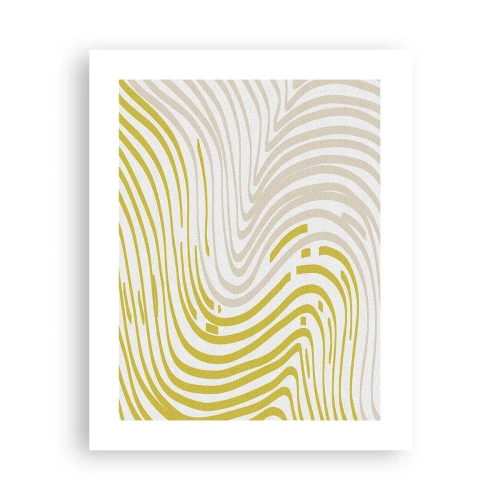 Pôster - Uma composição com uma curvatura suave - 40x50 cm