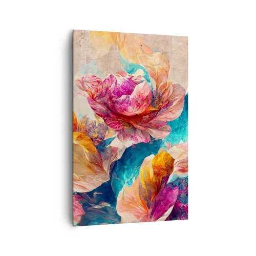 Quadro em tela - Esplendor colorido do buquê - 80x120 cm