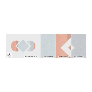 Amostra de Papel de Parede Standard Eco - A situação é clara - Abstração, Pedaço, Minimalismo - 100x30 cm