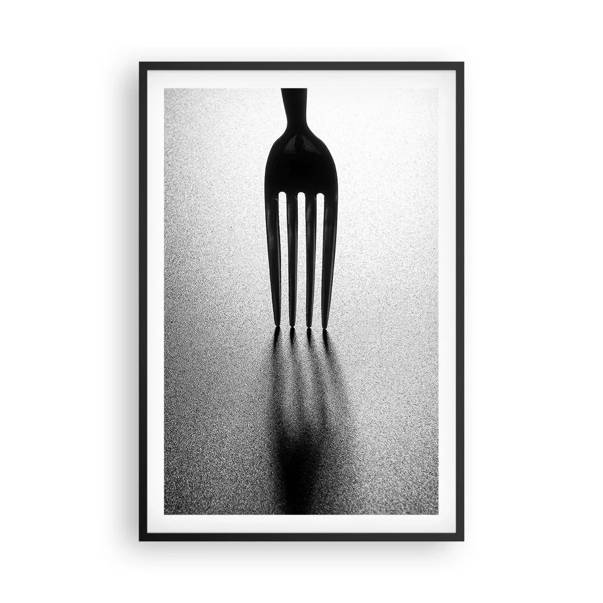 Pôster com moldura preta - Luz e sombra - 61x91 cm
