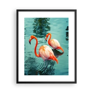 Pôster com moldura preta - Estamos na moda agora - 40x50 cm