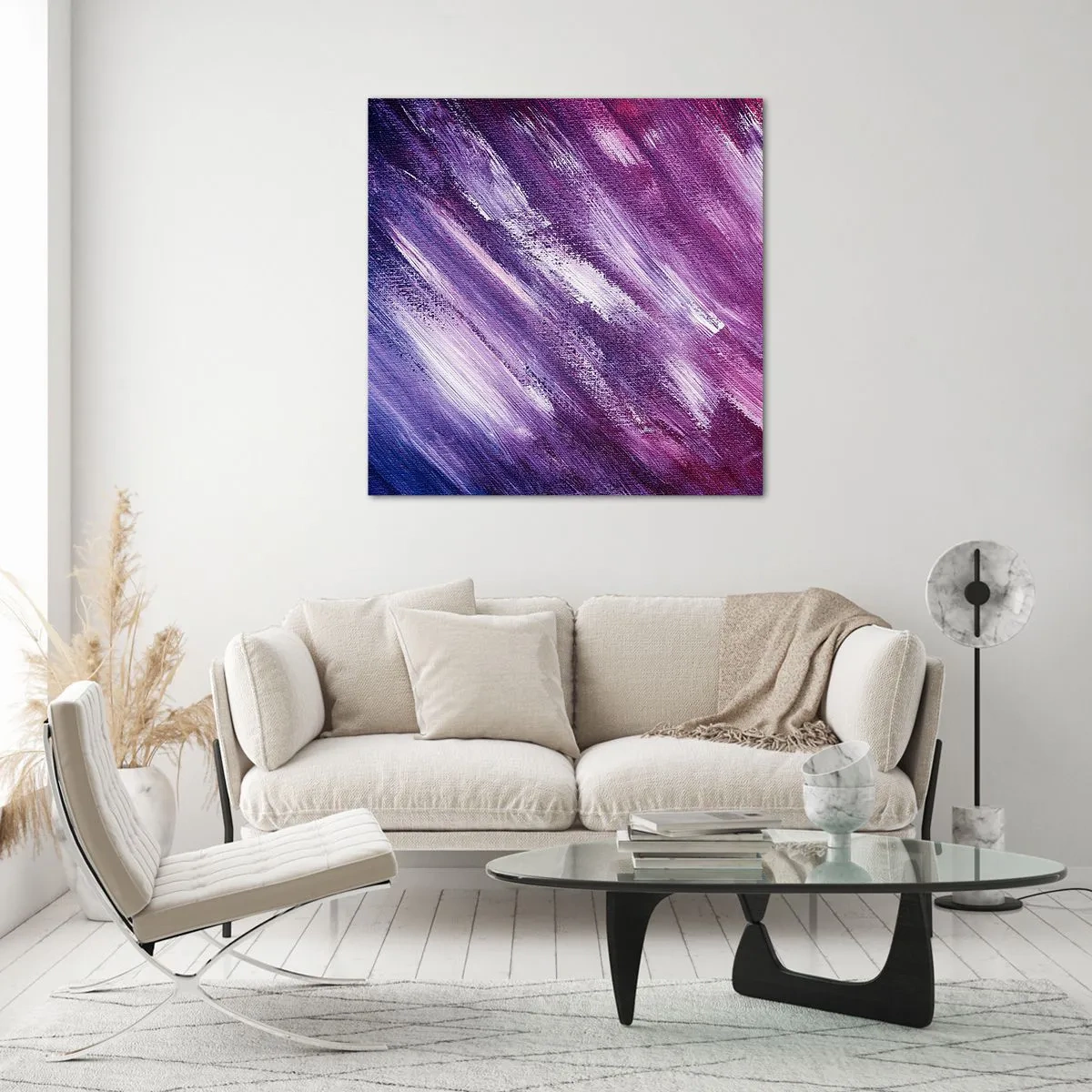 Quadro em vidro - Quando o vento sopra - 50x50 cm