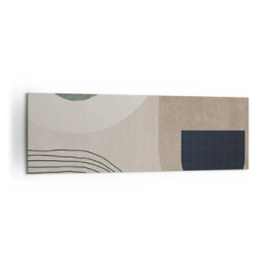 Quadro em tela - A gentileza do oval - 160x50 cm