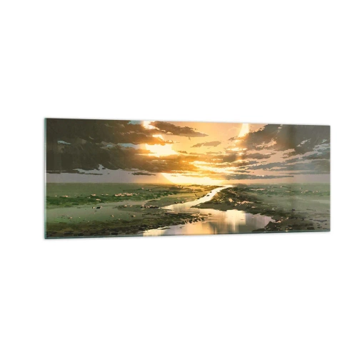 Quadro em vidro - Algures numa galáxia muito, muito distante - 140x50 cm