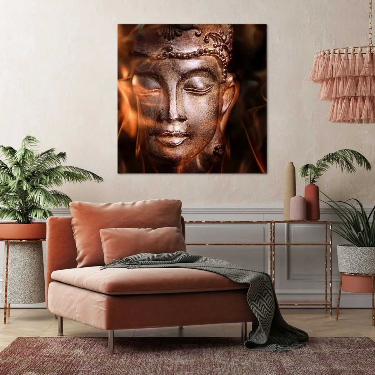 Quadro em tela - Só existe o aqui e agora - 70x70 cm