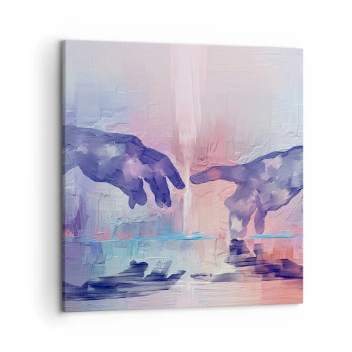 Quadro em tela - Faísca divina da vida - 50x50 cm