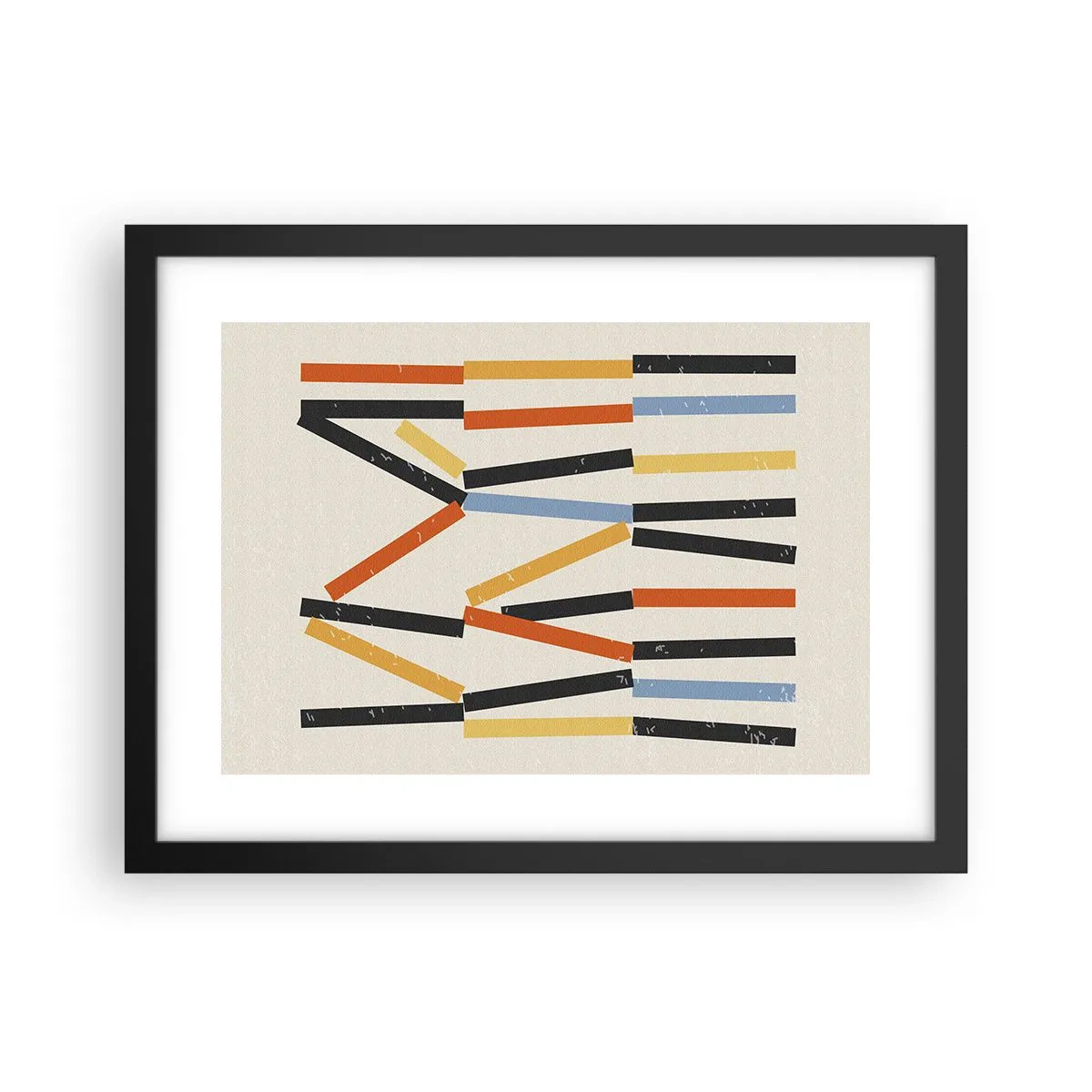 Pôster com moldura preta - Composição ao nível - 40x30 cm