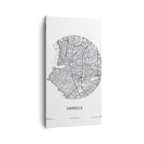 Quadro em tela - Anatomia de Marselha - 45x80 cm