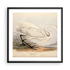 Pôster com moldura preta - A senhora nos juncos - 50x50 cm