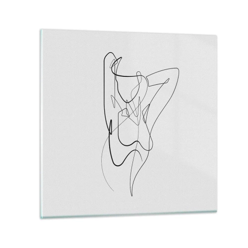 Quadro em vidro - Que tipo de pessoa é realmente... - 70x70 cm