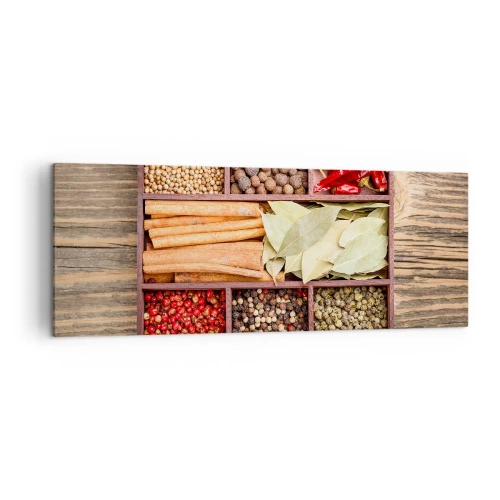 Quadro em tela - Ordem das formas, um ramo de aromas - 140x50 cm