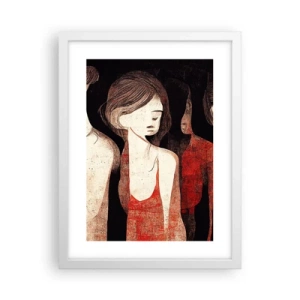 Pôster em moldura branca - Madonas das trevas - 30x40 cm