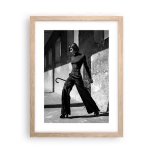 Pôster com moldura de carvalho claro - Elegância urbana - 30x40 cm