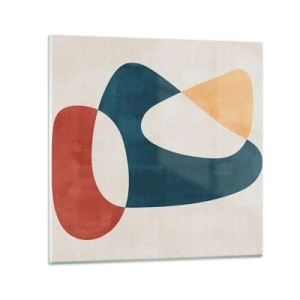 Quadro em vidro - Influências e metamorfoses - 50x50 cm