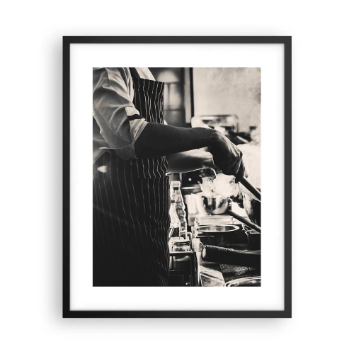 Pôster com moldura preta - Alquimia de sabores - 40x50 cm