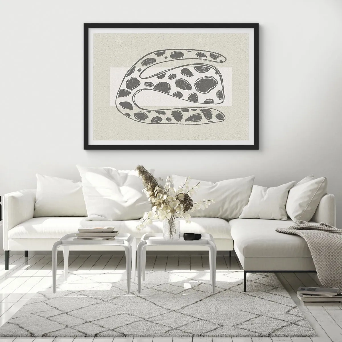 Pôster com moldura preta - Uma criatura estranha - 91x61 cm