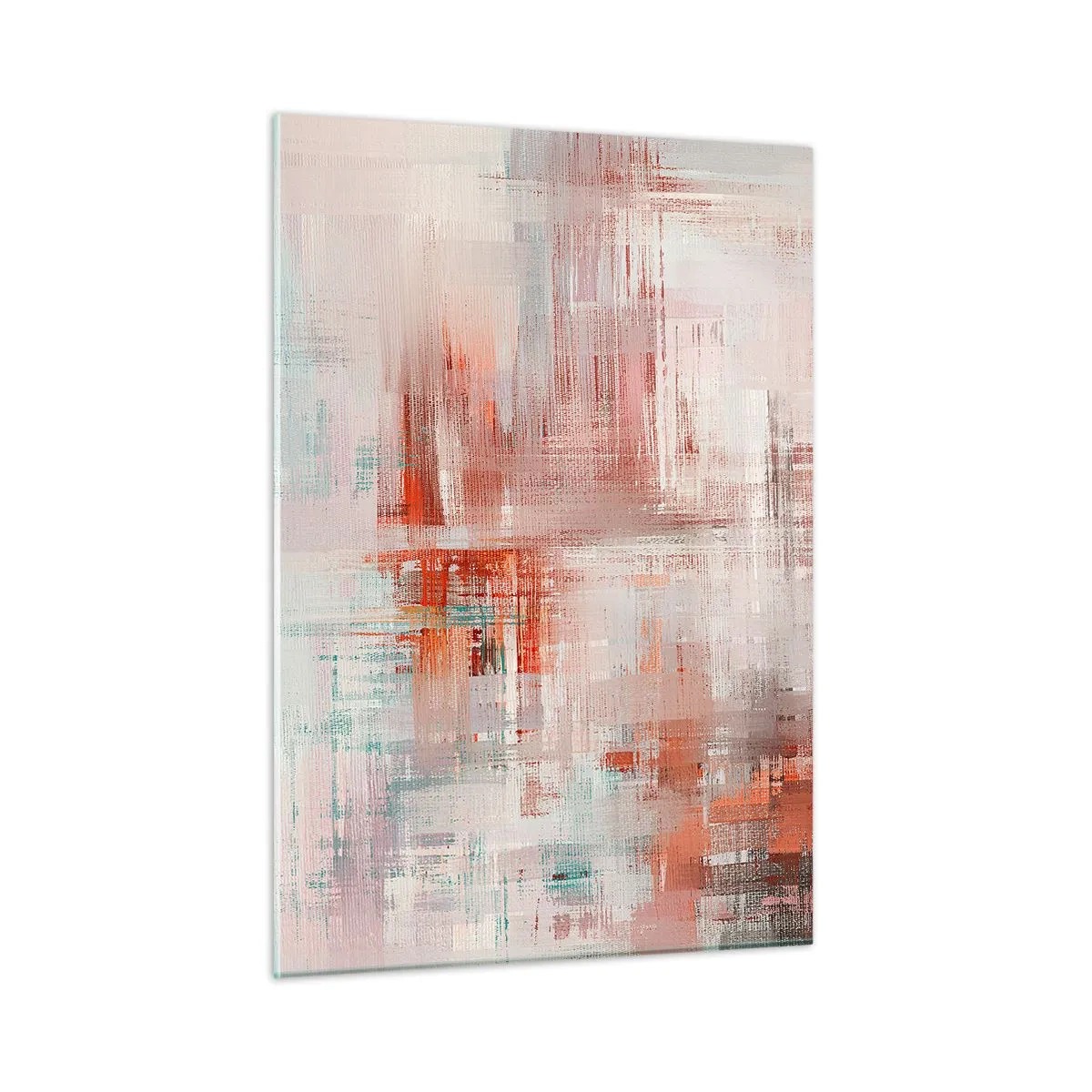 Quadro em vidro - Nebuloso. Mas rosa - 50x70 cm