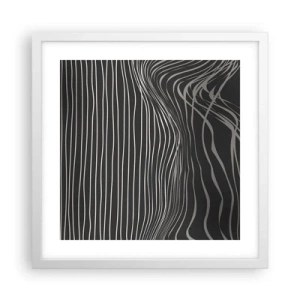 Pôster em moldura branca - Ritmo e sotaque - 40x40 cm