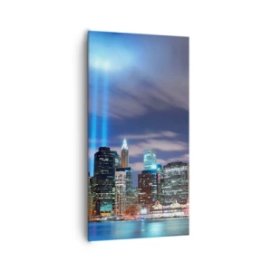 Quadro em tela - Alcançar o céu com a luz - 65x120 cm