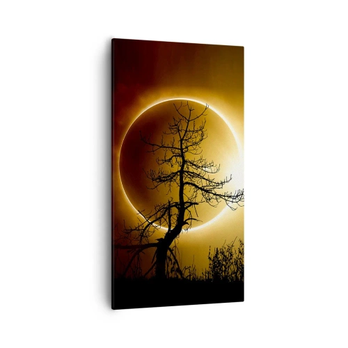 Quadro em tela - Eclipse total - 55x100 cm