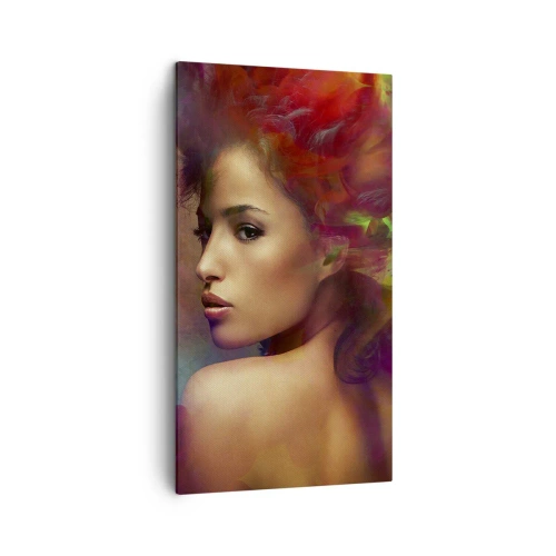 Quadro em tela - Mais bonito do que um arco-íris, tão delicado como um nevoeiro - 45x80 cm
