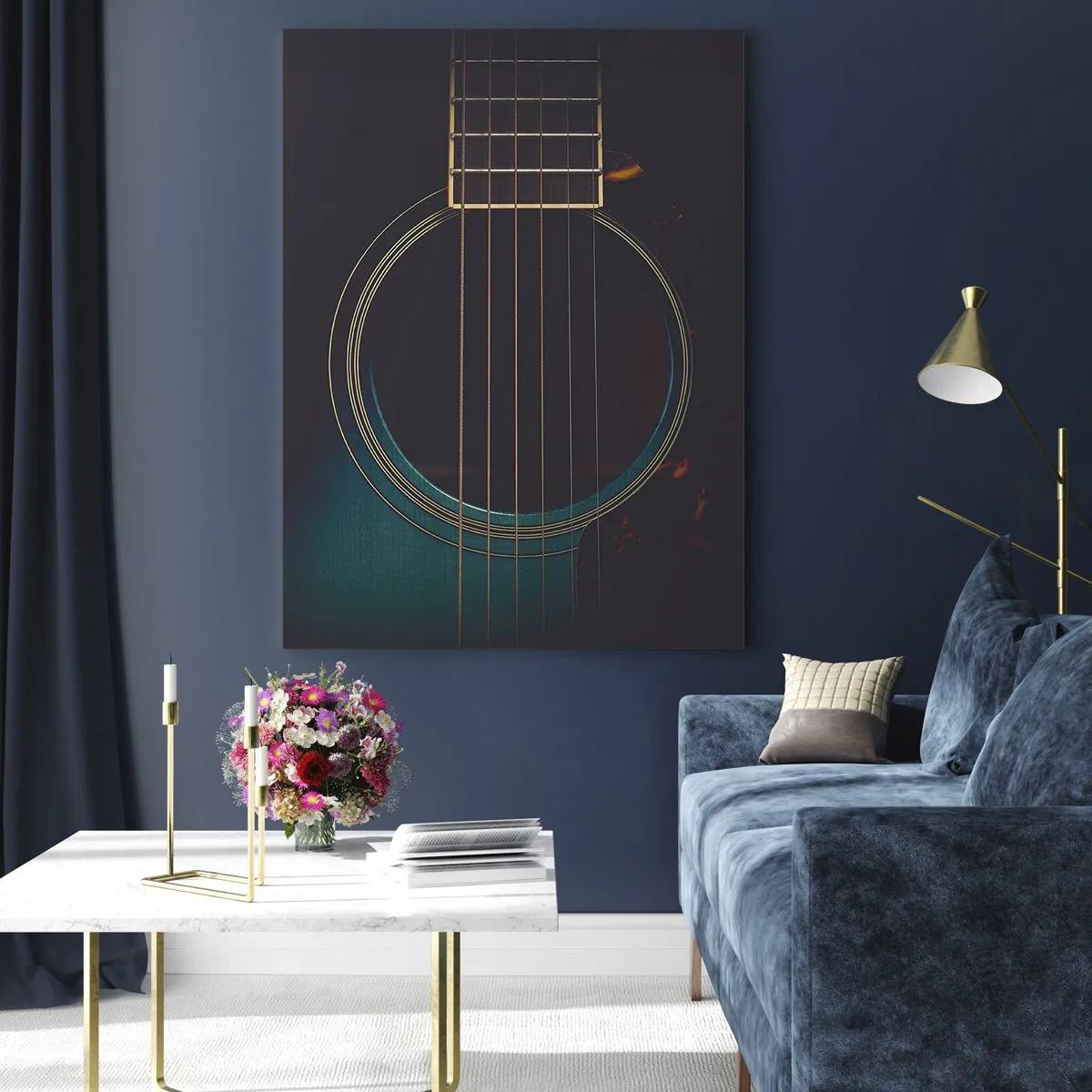 Quadro em vidro - Um momento antes de soar - 50x70 cm