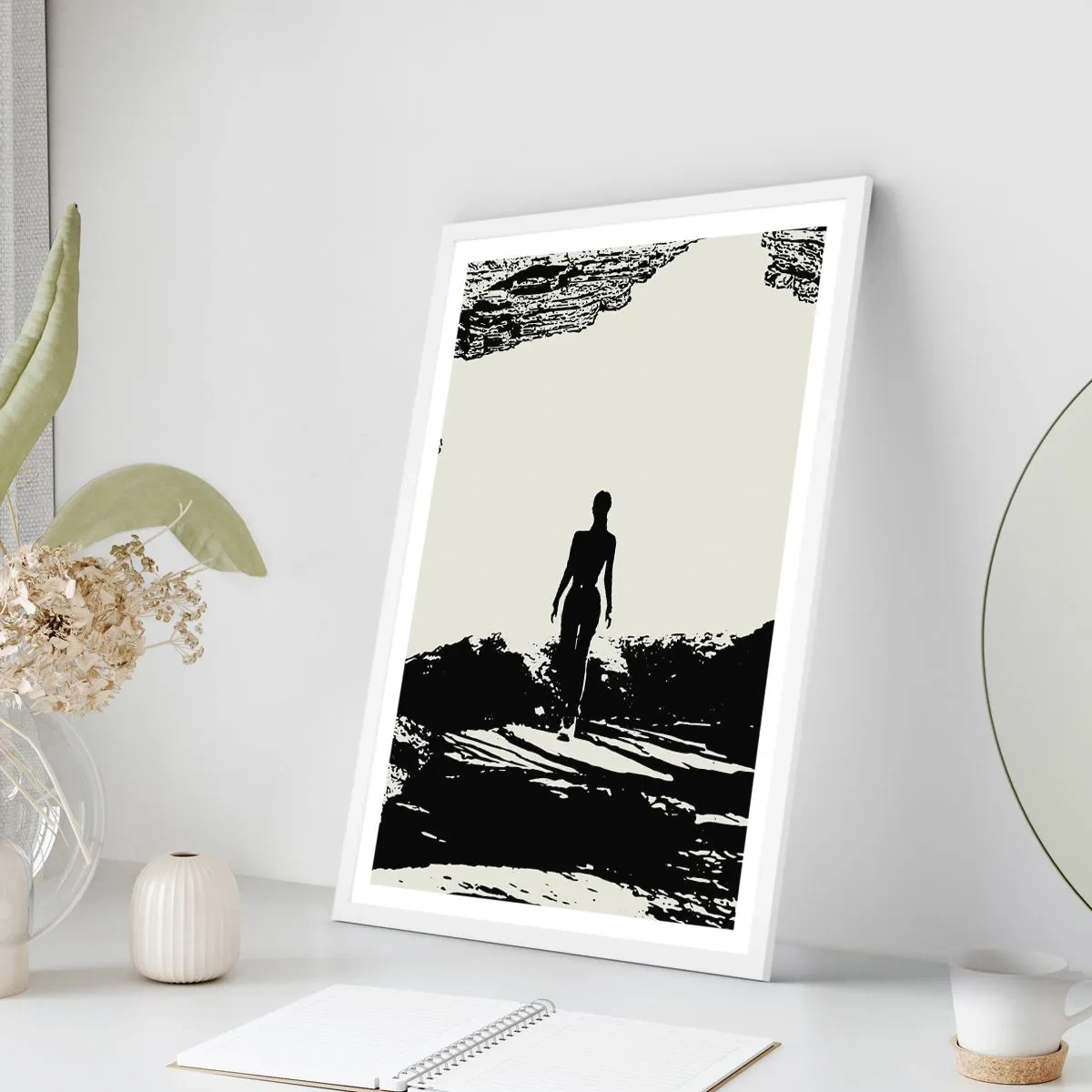 Pôster em moldura branca - Novo visual - 70x100 cm