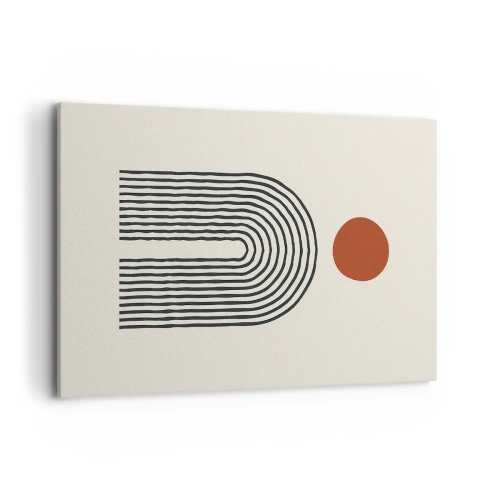 Quadro em tela - Magnetismo de formas e cores - 120x80 cm