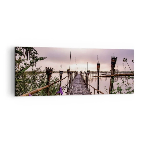 Quadro em tela - Paz e tranquilidade da Ásia - 140x50 cm