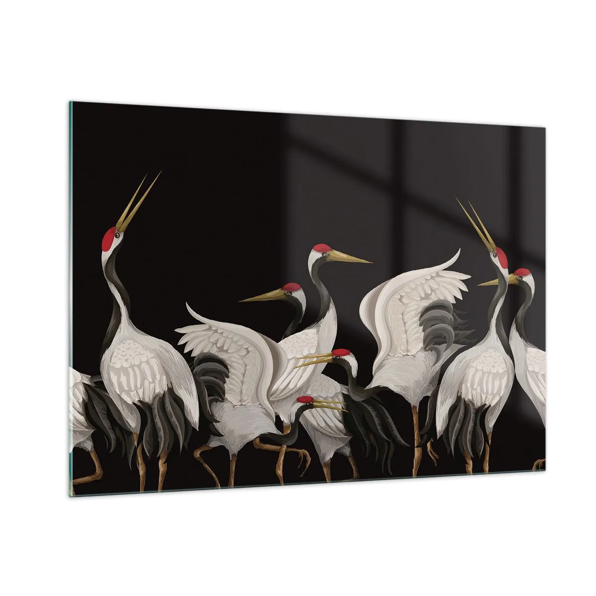 Quadro em vidro - Assuntos de aves - 100x70 cm