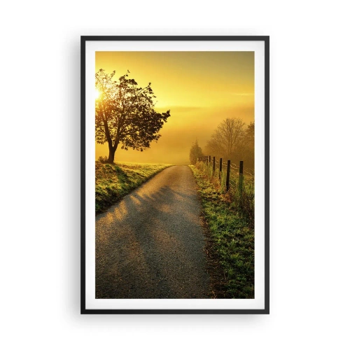 Pôster com moldura preta - Uma tarde agradável - 61x91 cm